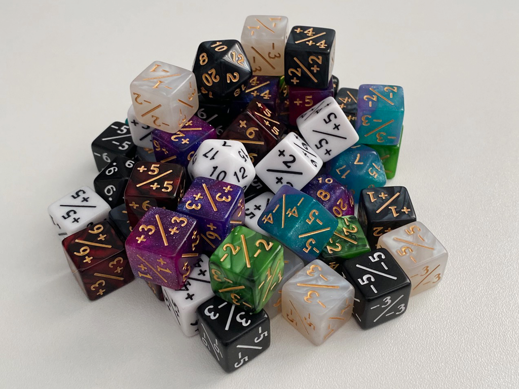 56pcs MTG Counter Dice Set in 8 Colors
