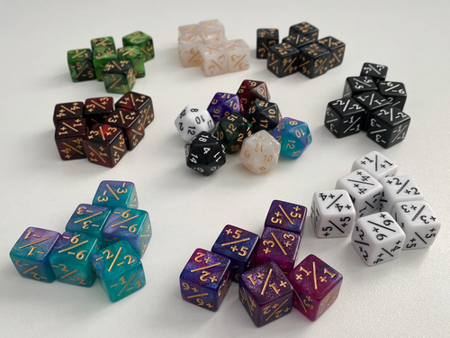 56pcs MTG Counter Dice Set in 8 Colors